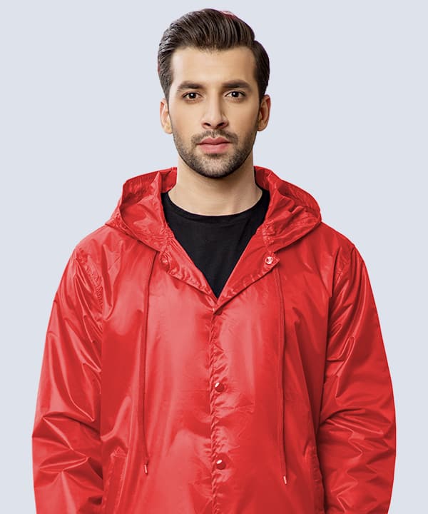 Custom coach jackets with snap-button front - wholesale supplier Dubai
